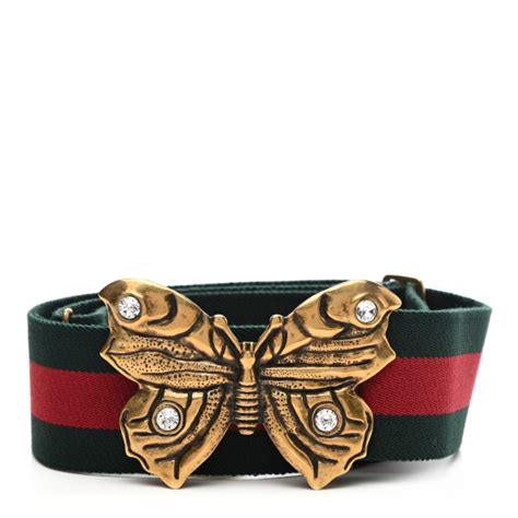 gucci butterfly belt red and green|gucci butterfly belt buckle.